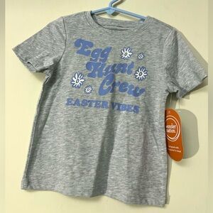 Egg Hunt Crew Toddler Boy Girl 3T Light Heather Gray Easter Vibes T-Shirt